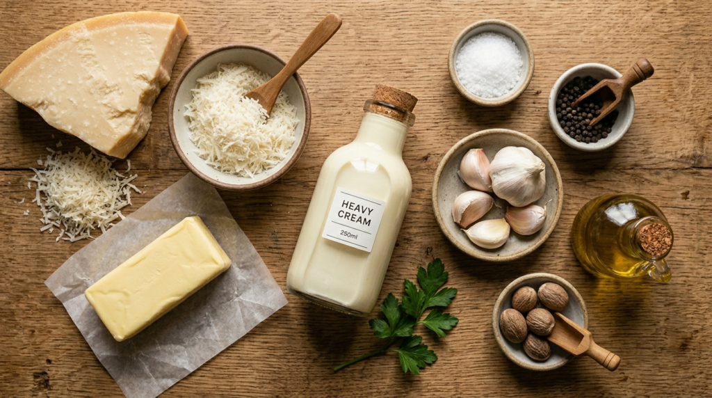 Alfredo Sauce Recipe Ingredients