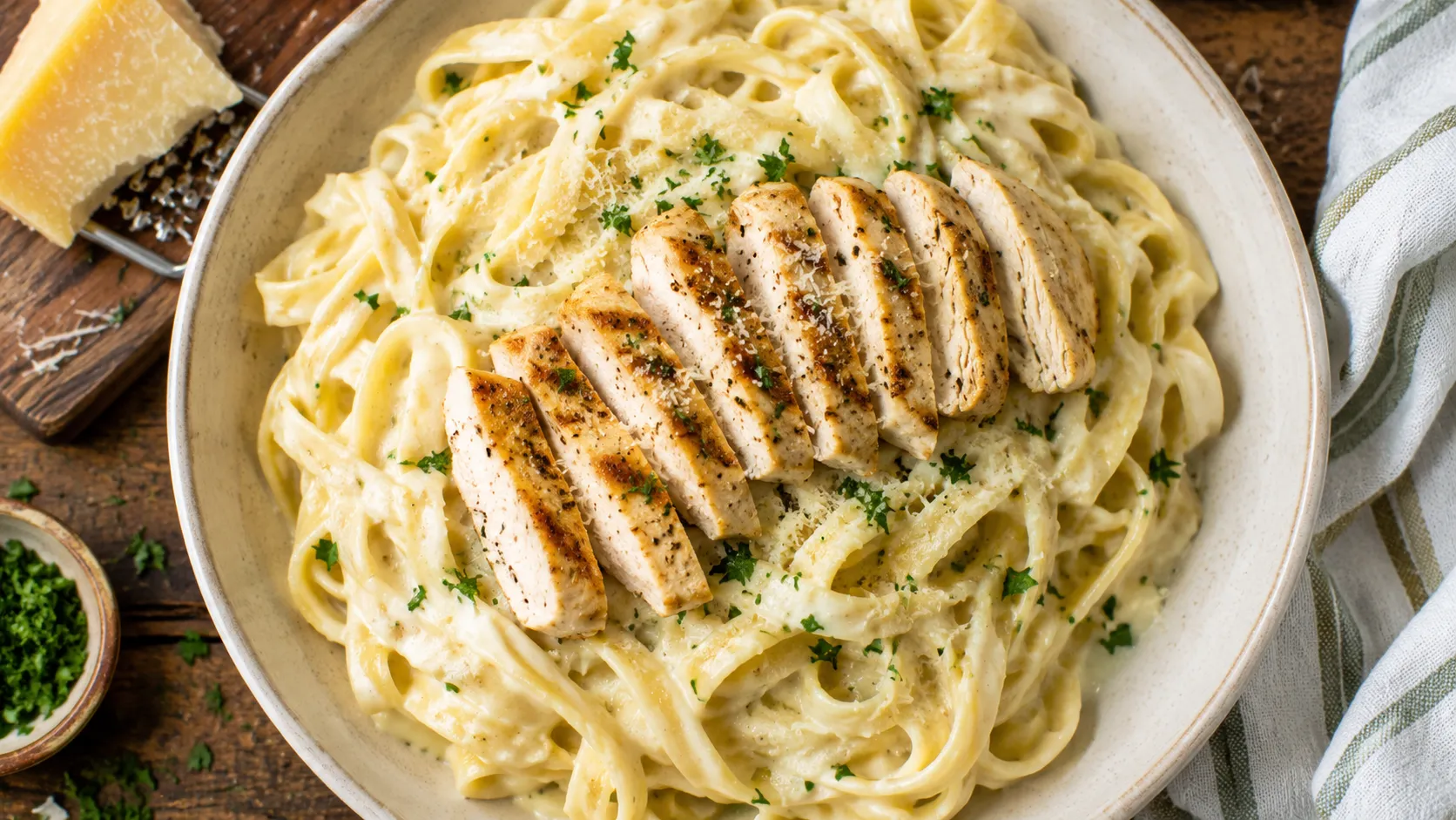 Chicken Alfredo Recipe – Creamy Homemade Pasta Dinner