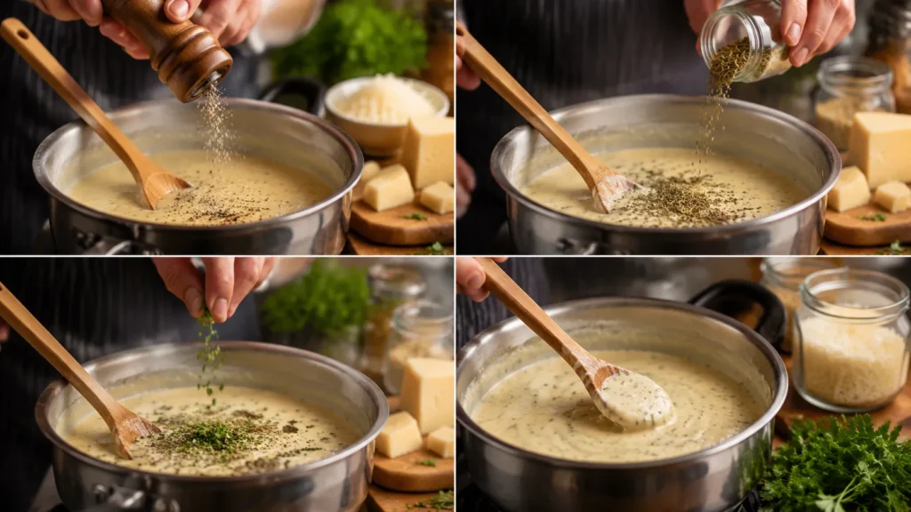 How to Season Alfredo Sauce Correctly